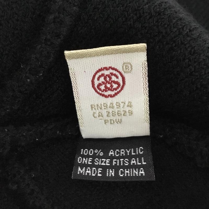 ステューシー STUSSY 帽子 ニット帽 STUSSY TROOPS ビーニー ロゴ、文字 黒 / ブラック / black メンズ USED 古着 中古 10153381