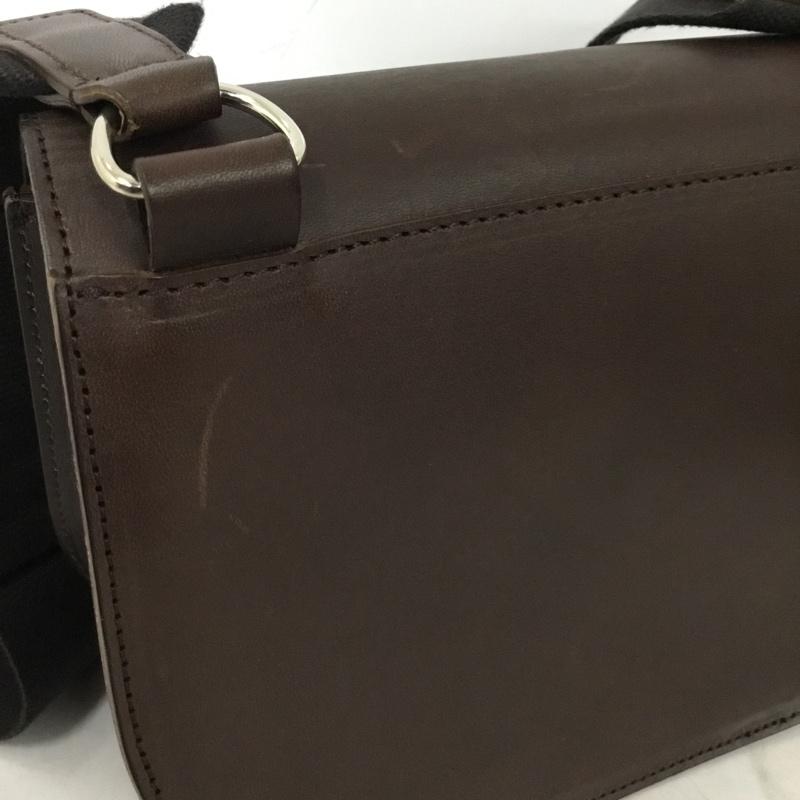 マーガレットハウエル MARGARET HOWELL ショルダーバッグ ショルダーバッグ レザー 無地 茶 / ブラウン / brown レディース USED 古着 中古 10153383