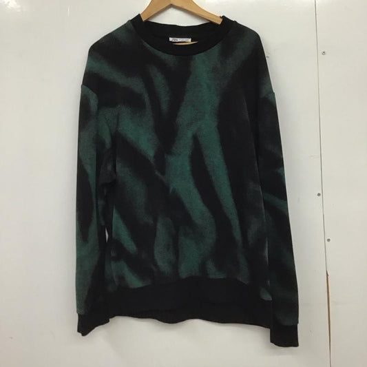 ザラ ZARA トレーナー 長袖 長袖トレーナー スウェット クルーネック プルオーバー L プリント 黒 / ブラック / black メンズ USED 古着 中古 10153384