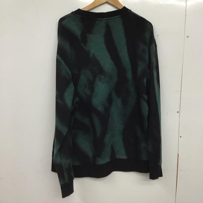 ザラ ZARA トレーナー 長袖 長袖トレーナー スウェット クルーネック プルオーバー L プリント 黒 / ブラック / black メンズ USED 古着 中古 10153384