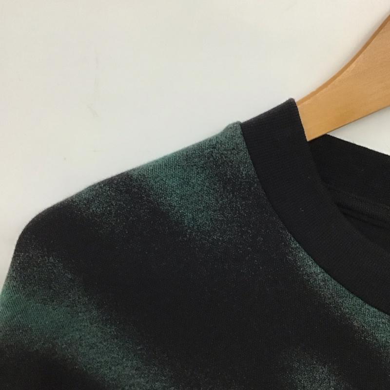 ザラ ZARA トレーナー 長袖 長袖トレーナー スウェット クルーネック プルオーバー L プリント 黒 / ブラック / black メンズ USED 古着 中古 10153384