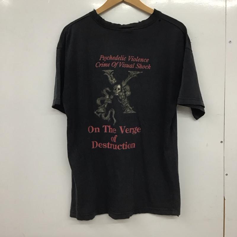 古着 USED Tシャツ 半袖 半袖カットソー プリントTシャツ 古着 HIDE 1998s XJAPAN M プリント ダークグレー / ダークグレー / メンズ USED 古着 中古 10153386