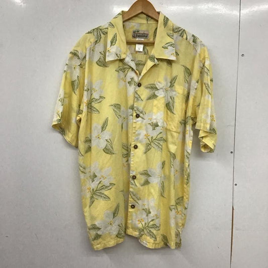 パタロハ Pataloha シャツ、ブラウス 半袖 半袖シャツ プリントシャツ ポケットシャツ アロハシャツ XL プリント 黄 / イエロー / yellow メンズ USED 古着 中古 10153387