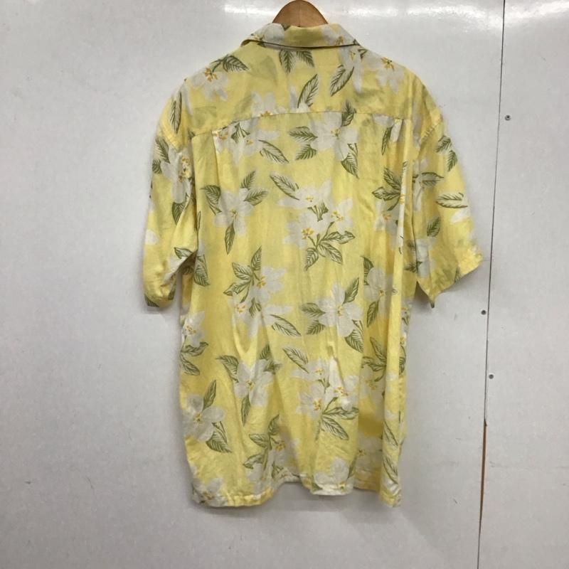 パタロハ Pataloha シャツ、ブラウス 半袖 半袖シャツ プリントシャツ ポケットシャツ アロハシャツ XL プリント 黄 / イエロー / yellow メンズ USED 古着 中古 10153387