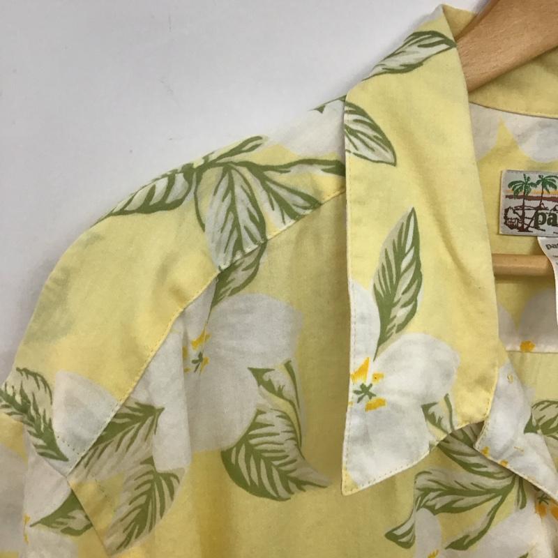 パタロハ Pataloha シャツ、ブラウス 半袖 半袖シャツ プリントシャツ ポケットシャツ アロハシャツ XL プリント 黄 / イエロー / yellow メンズ USED 古着 中古 10153387