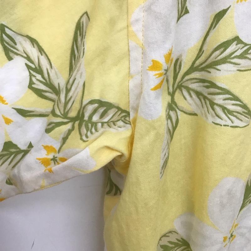 パタロハ Pataloha シャツ、ブラウス 半袖 半袖シャツ プリントシャツ ポケットシャツ アロハシャツ XL プリント 黄 / イエロー / yellow メンズ USED 古着 中古 10153387