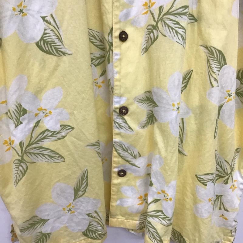 パタロハ Pataloha シャツ、ブラウス 半袖 半袖シャツ プリントシャツ ポケットシャツ アロハシャツ XL プリント 黄 / イエロー / yellow メンズ USED 古着 中古 10153387