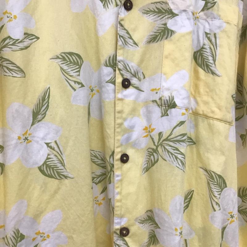 パタロハ Pataloha シャツ、ブラウス 半袖 半袖シャツ プリントシャツ ポケットシャツ アロハシャツ XL プリント 黄 / イエロー / yellow メンズ USED 古着 中古 10153387