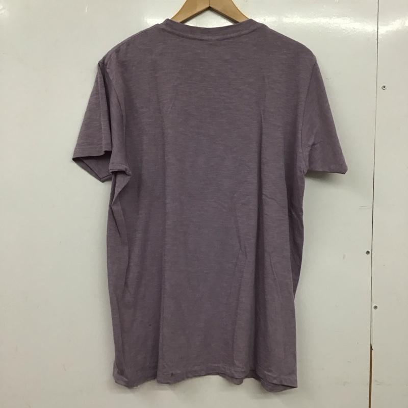 ベルバシーン Velva Sheen Tシャツ 半袖 半袖カットソー 無地Tシャツ クルーネックカットソー L 無地 紫 / パープル / purple メンズ USED 古着 中古 10153388