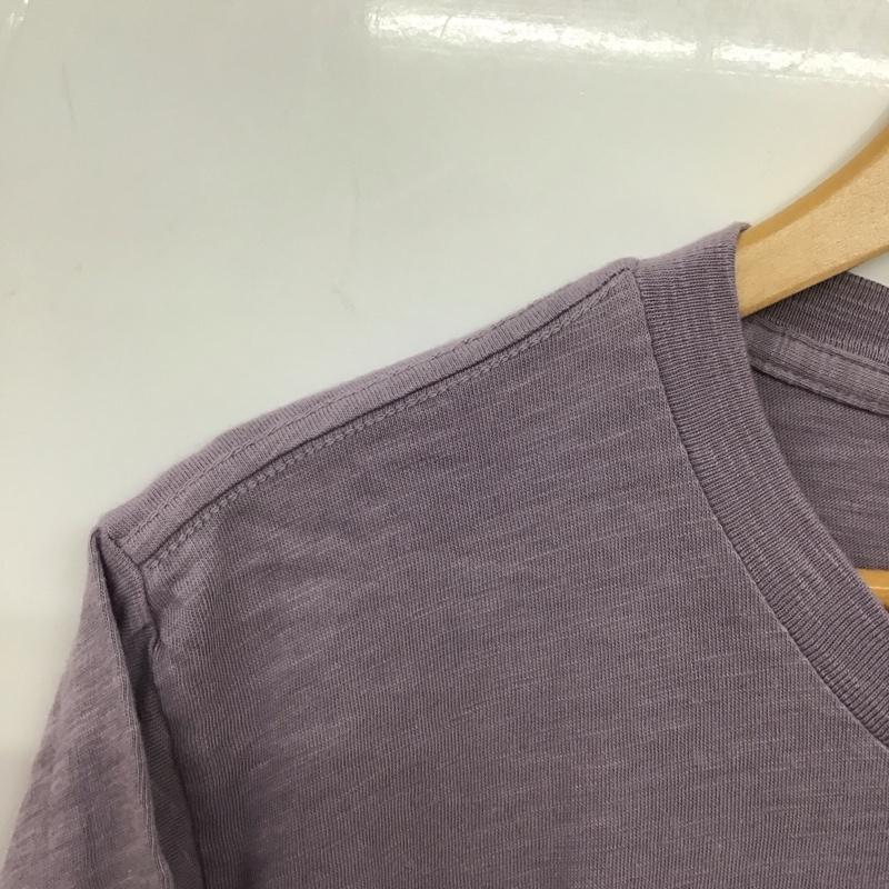 ベルバシーン Velva Sheen Tシャツ 半袖 半袖カットソー 無地Tシャツ クルーネックカットソー L 無地 紫 / パープル / purple メンズ USED 古着 中古 10153388