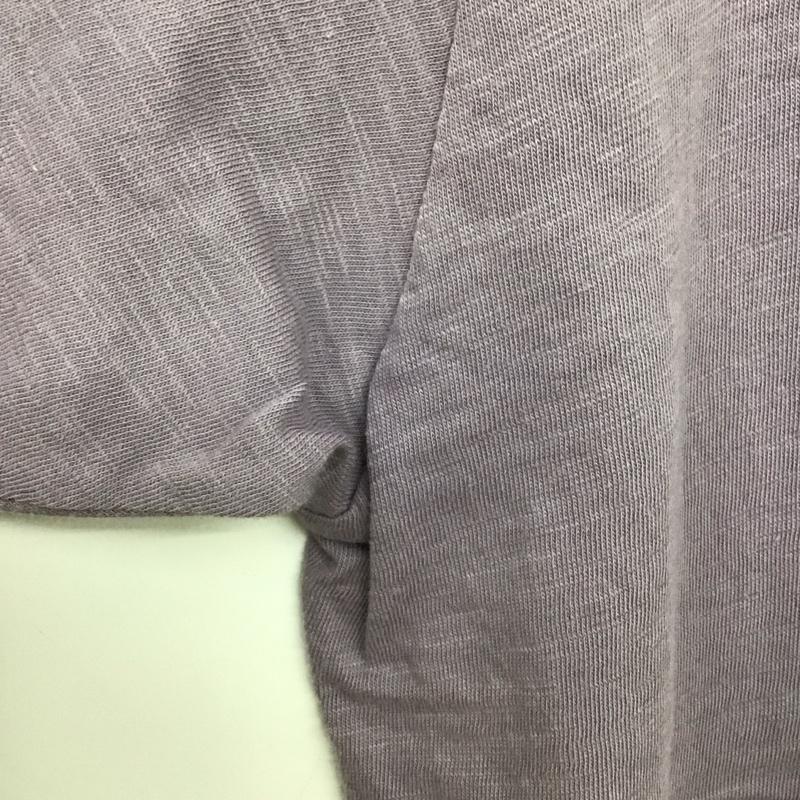 ベルバシーン Velva Sheen Tシャツ 半袖 半袖カットソー 無地Tシャツ クルーネックカットソー L 無地 紫 / パープル / purple メンズ USED 古着 中古 10153388