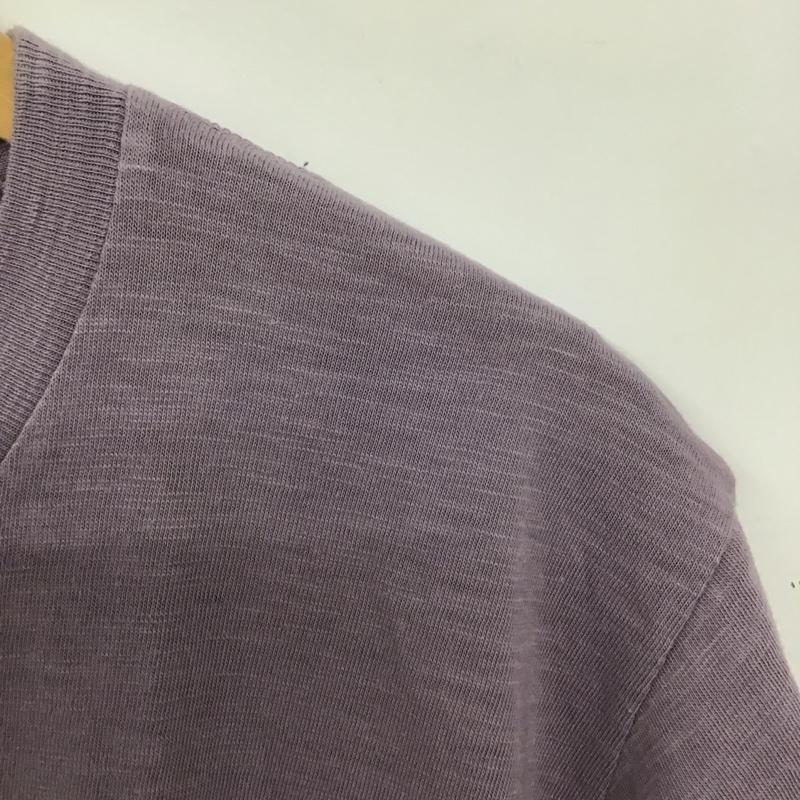 ベルバシーン Velva Sheen Tシャツ 半袖 半袖カットソー 無地Tシャツ クルーネックカットソー L 無地 紫 / パープル / purple メンズ USED 古着 中古 10153388