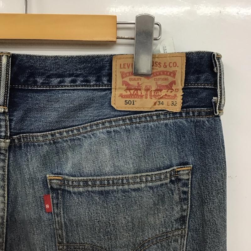 リーバイストラウスアンドコー Levi Strauss & co. パンツ デニム、ジーンズ デニムパンツ スリムパンツ カジュアルパンツ 34インチ 無地 インディゴ / インディゴ / Indigo メンズ USED 古着 中古 10153390
