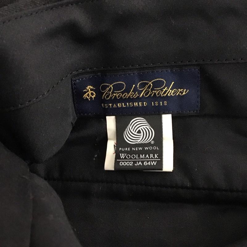 ブルックスブラザーズ BROOKS BROTHERS パンツ スラックス スラックスパンツ ワイドパンツ センタータックパンツ 34 無地 ダークグレー / ダークグレー / メンズ USED 古着 中古 10153392