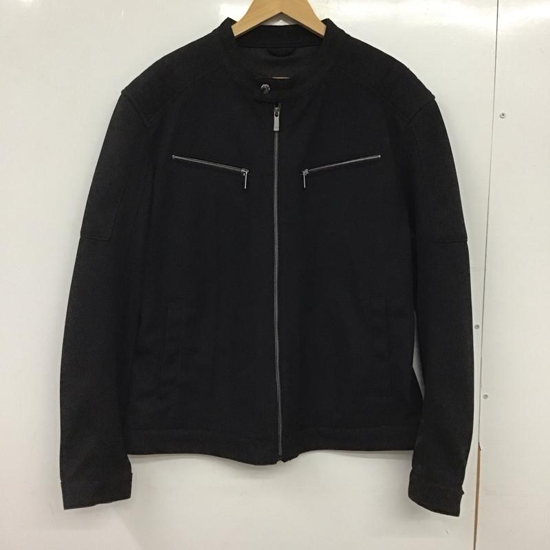 ザラ ZARA ジャケット、上着 ジャンパー、ブルゾン ジップアップジャケット アウター L 無地 黒 / ブラック / black メンズ USED 古着 中古 10153393