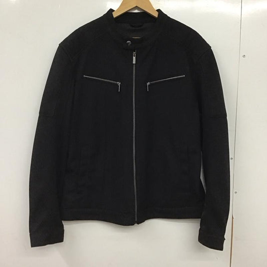 ザラ ZARA ジャケット、上着 ジャンパー、ブルゾン ジップアップジャケット アウター L 無地 黒 / ブラック / black メンズ USED 古着 中古 10153393
