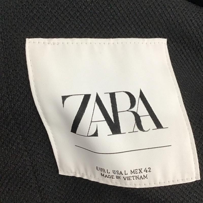ザラ ZARA ジャケット、上着 ジャンパー、ブルゾン ジップアップジャケット アウター L 無地 黒 / ブラック / black メンズ USED 古着 中古 10153393