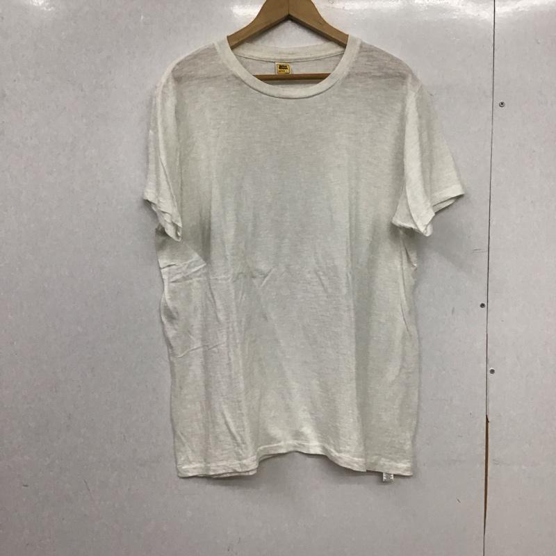 ベルバシーン Velva Sheen Tシャツ 半袖 半袖カットソー プリントTシャツ クルーネックカットソー L 無地 白 / ホワイト / white メンズ USED 古着 中古 10153399