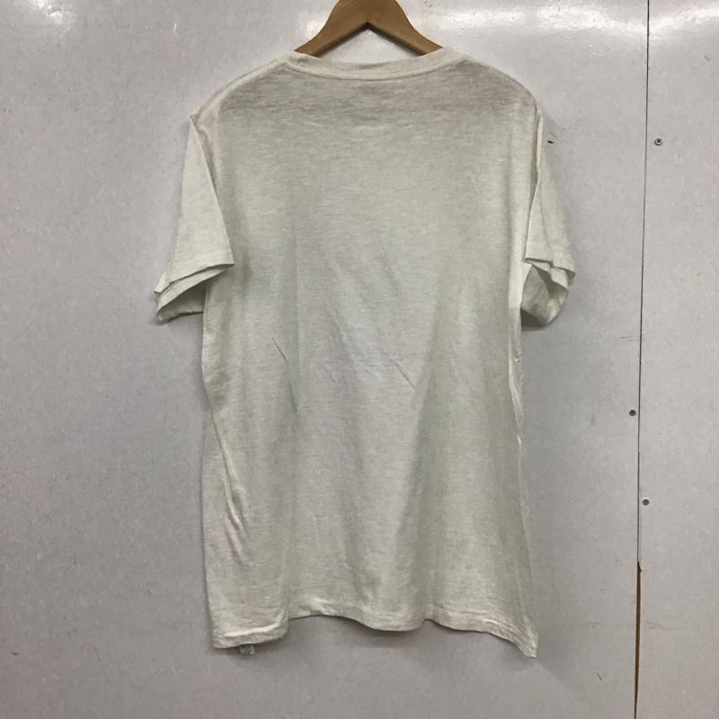 ベルバシーン Velva Sheen Tシャツ 半袖 半袖カットソー プリントTシャツ クルーネックカットソー L 無地 白 / ホワイト / white メンズ USED 古着 中古 10153399