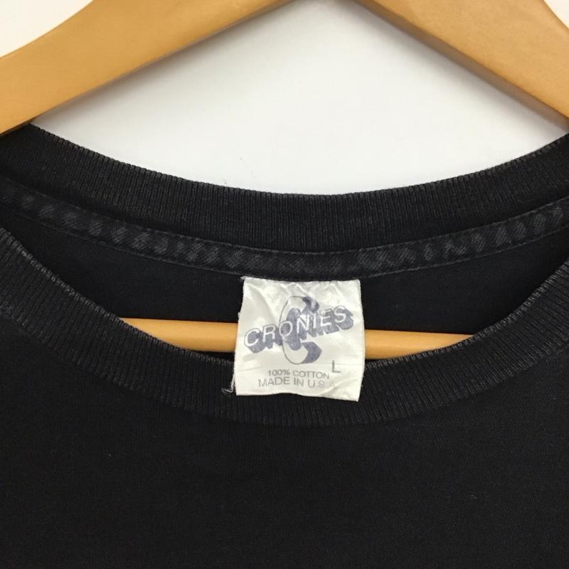 古着 USED Tシャツ 半袖 半袖カットソー プリントTシャツ クルーネックカットソー バンドTシャツ L プリント 黒 / ブラック / black メンズ USED 古着 中古 10153400