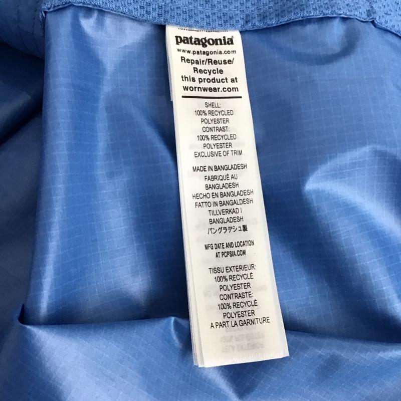 パタゴニア patagonia ジャケット、上着 ジャンパー、ブルゾン 20495sp26 ジップアップジャケット アウター L ロゴ、文字 水色 / ライトブルー / メンズ USED 古着 中古 10153401