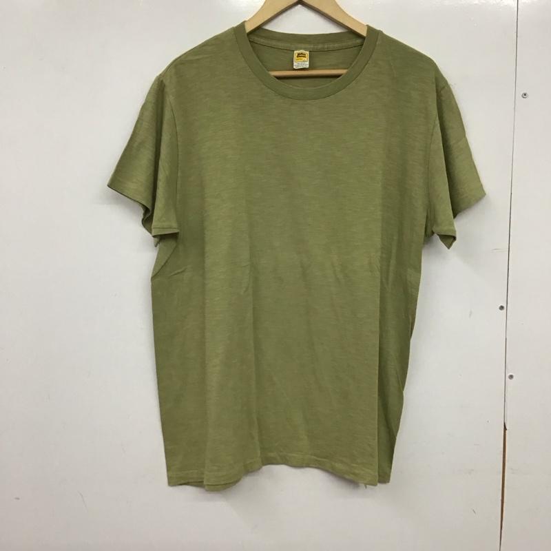 ベルバシーン Velva Sheen Tシャツ 半袖 半袖カットソー プリントTシャツ クルーネックカットソー L 無地 カーキ / カーキ / khaki メンズ USED 古着 中古 10153402
