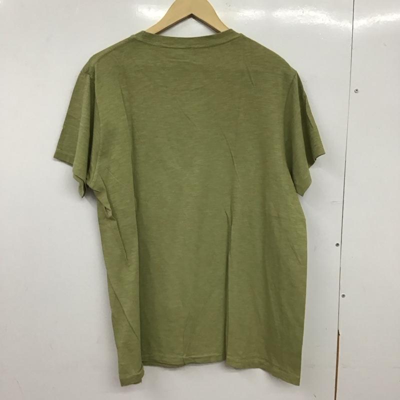 ベルバシーン Velva Sheen Tシャツ 半袖 半袖カットソー プリントTシャツ クルーネックカットソー L 無地 カーキ / カーキ / khaki メンズ USED 古着 中古 10153402