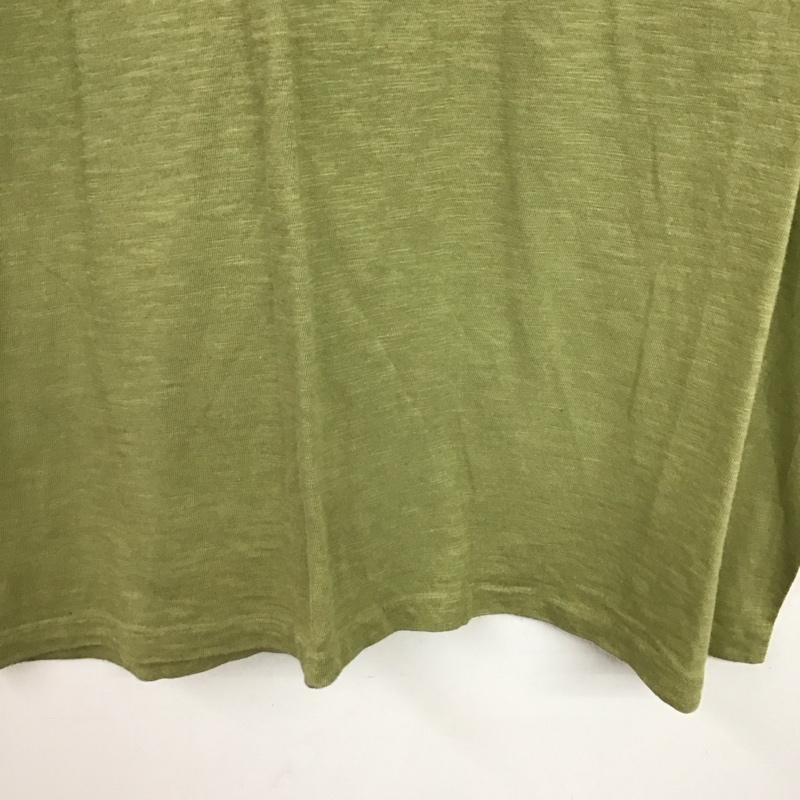 ベルバシーン Velva Sheen Tシャツ 半袖 半袖カットソー プリントTシャツ クルーネックカットソー L 無地 カーキ / カーキ / khaki メンズ USED 古着 中古 10153402