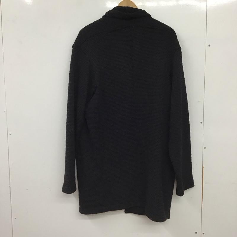 ザラ ZARA カーディガン 長袖 長袖カーディガン 前開き ノーカラー ニット L 無地 ダークグレー / ダークグレー / メンズ USED 古着 中古 10153404