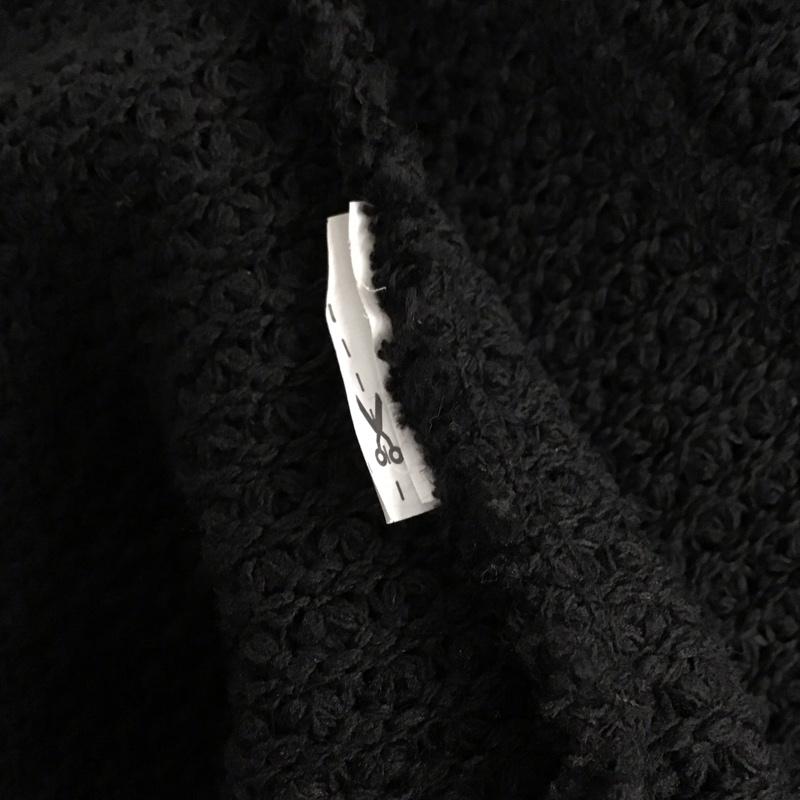 ザラ ZARA カーディガン 長袖 長袖カーディガン 前開き ノーカラー ニット L 無地 ダークグレー / ダークグレー / メンズ USED 古着 中古 10153404