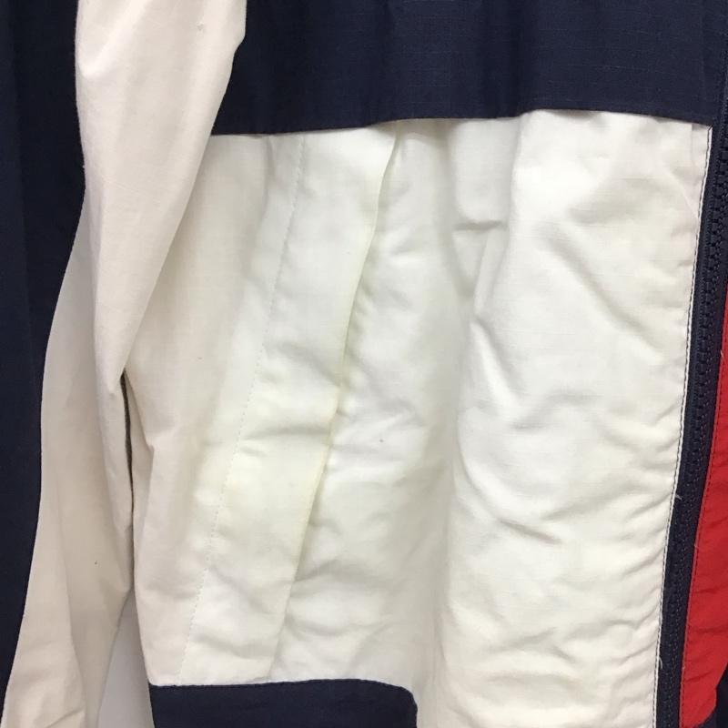 トミーヒルフィガー TOMMY HILFIGER ジャケット、上着 ジャンパー、ブルゾン ジップアップジャケット アウター スタンドネック M ロゴ、文字 紺 / ネイビー / navy X 白 / ホワイト / white X 赤 / レッド / red メンズ USED 古着 中古 10153405