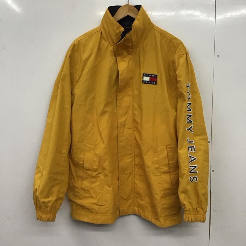 トミーヒルフィガー TOMMY HILFIGER ジャケット、上着 ジャンパー、ブルゾン ジップアップジャケット アウター スタンドネック M ロゴ、文字 紺 / ネイビー / navy X 白 / ホワイト / white X 赤 / レッド / red メンズ USED 古着 中古 10153405