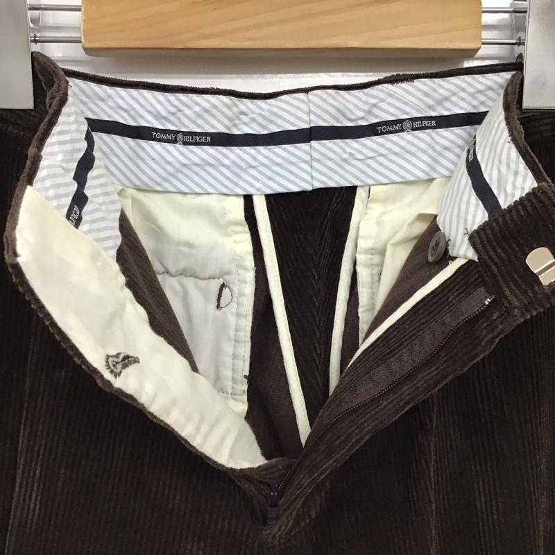 トミーヒルフィガー TOMMY HILFIGER パンツ ワークパンツ、ペインターパンツ コーデュロイパンツ ワイドパンツ カジュアルパンツ 32インチ 無地 茶 / ブラウン / brown メンズ USED 古着 中古 10153407