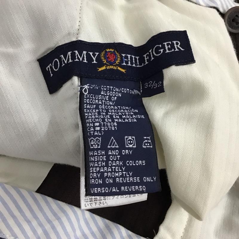 トミーヒルフィガー TOMMY HILFIGER パンツ ワークパンツ、ペインターパンツ コーデュロイパンツ ワイドパンツ カジュアルパンツ 32インチ 無地 茶 / ブラウン / brown メンズ USED 古着 中古 10153407
