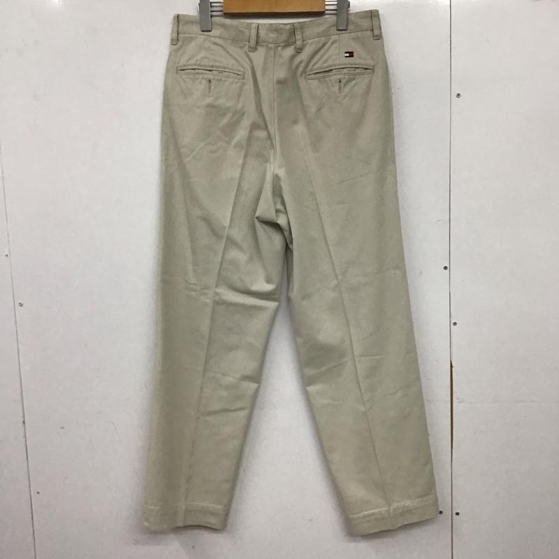 トミーヒルフィガー TOMMY HILFIGER パンツ チノパン チノパン ワイドパンツ カジュアルパンツ ストレッチパンツ L ロゴ、文字 灰 / グレー / gray メンズ USED 古着 中古 10153409