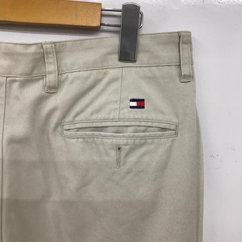 トミーヒルフィガー TOMMY HILFIGER パンツ チノパン チノパン ワイドパンツ カジュアルパンツ ストレッチパンツ L ロゴ、文字 灰 / グレー / gray メンズ USED 古着 中古 10153409