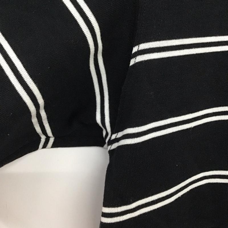 ザノースフェイス THE NORTH FACE Tシャツ 半袖 半袖カットソー プリントTシャツ クルーネックカットソー S ボーダー柄 黒 / ブラック / black メンズ USED 古着 中古 10153412