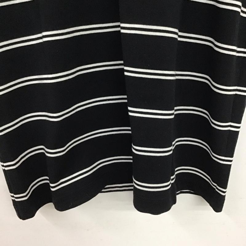 ザノースフェイス THE NORTH FACE Tシャツ 半袖 半袖カットソー プリントTシャツ クルーネックカットソー S ボーダー柄 黒 / ブラック / black メンズ USED 古着 中古 10153412