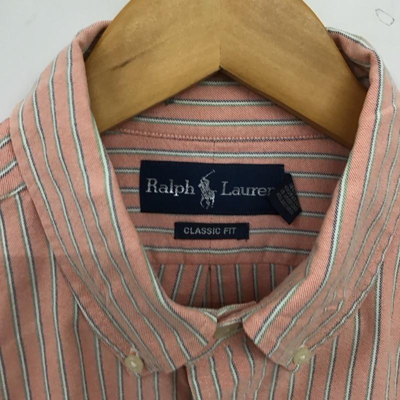 ラルフローレン RALPHLAUREN シャツ、ブラウス 半袖 半袖シャツ ストライプシャツ ボタンダウンシャツ L ストライプ マルチカラー / マルチカラー / multicolor メンズ USED 古着 中古 10153413