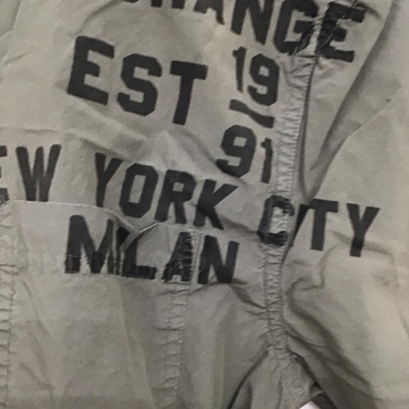 アルマーニエクスチェンジ ARMANI EXCHANGE シャツ、ブラウス 半袖 半袖シャツ プリントシャツ ポケットシャツ M ロゴ、文字 カーキ / カーキ / khaki メンズ USED 古着 中古 10153414