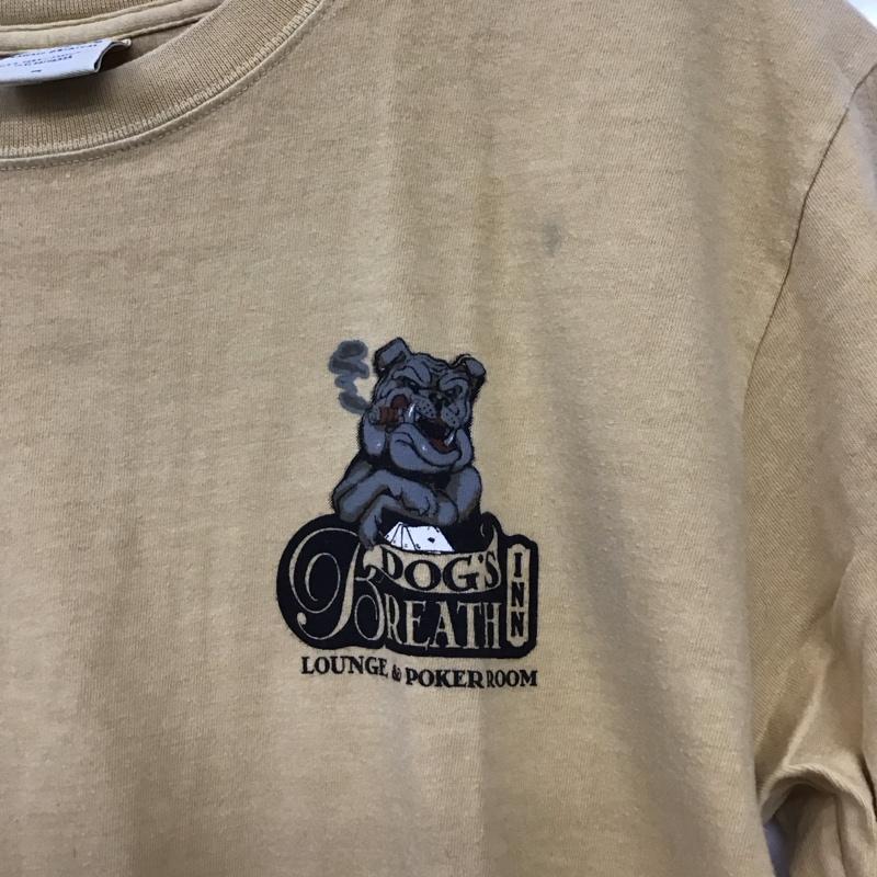 クレイジーシャツ crazy shirts Tシャツ 半袖 半袖カットソー プリントTシャツ クルーネックカットソー M プリント ベージュ / ベージュ / beige メンズ USED 古着 中古 10153416