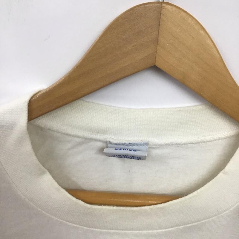 クレイジーシャツ crazy shirts Tシャツ 半袖 半袖カットソー プリントTシャツ クルーネックカットソー M プリント 白 / ホワイト / white メンズ USED 古着 中古 10153418