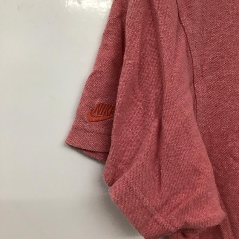 ナイキ NIKE Tシャツ 半袖 半袖カットソー プリントTシャツ クルーネックカットソー L ロゴ、文字 桃 / ピンク / pink メンズ USED 古着 中古 10153420