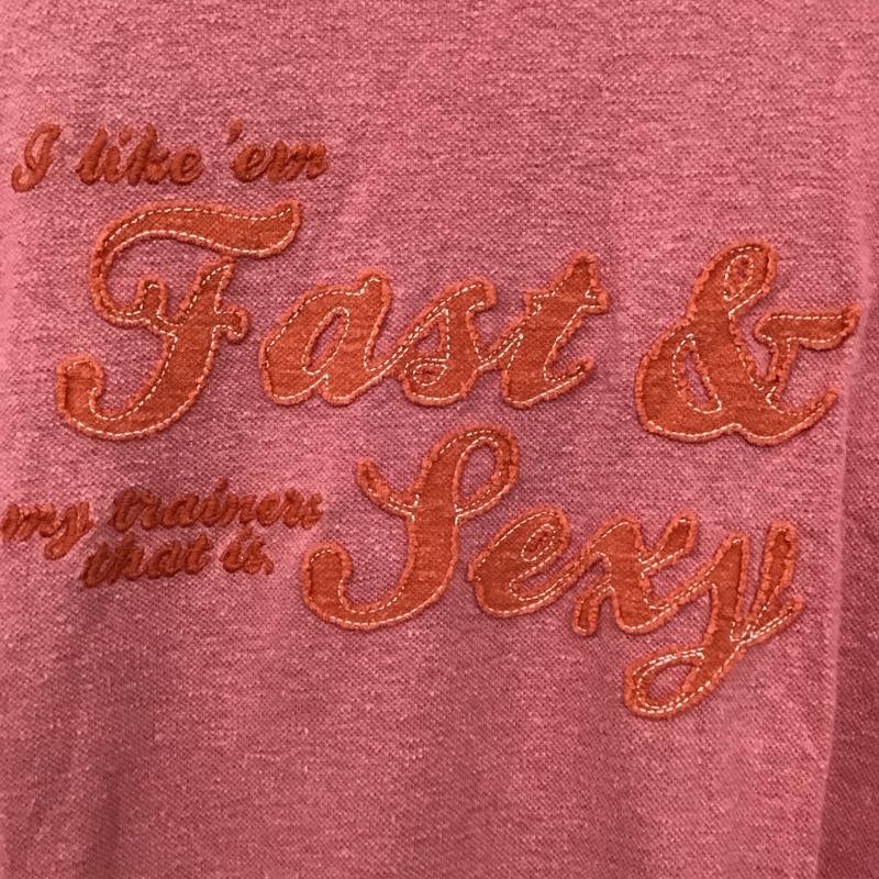 ナイキ NIKE Tシャツ 半袖 半袖カットソー プリントTシャツ クルーネックカットソー L ロゴ、文字 桃 / ピンク / pink メンズ USED 古着 中古 10153420