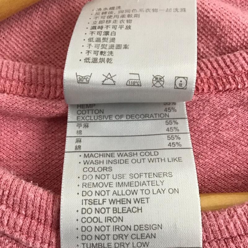 ナイキ NIKE Tシャツ 半袖 半袖カットソー プリントTシャツ クルーネックカットソー L ロゴ、文字 桃 / ピンク / pink メンズ USED 古着 中古 10153420