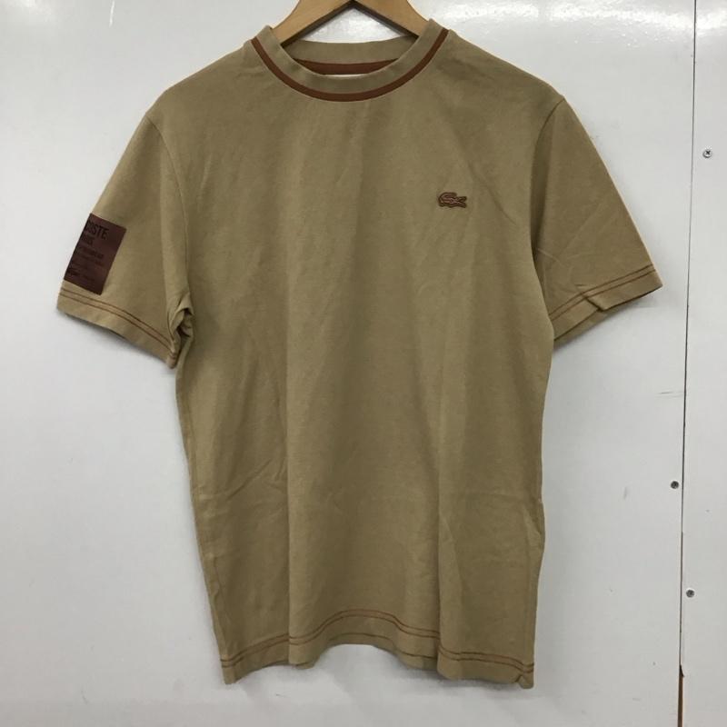 ラコステ LACOSTE Tシャツ 半袖 半袖カットソー プリントTシャツ クルーネックカットソー 3 ロゴ、文字 ベージュ / ベージュ / beige メンズ USED 古着 中古 10153421