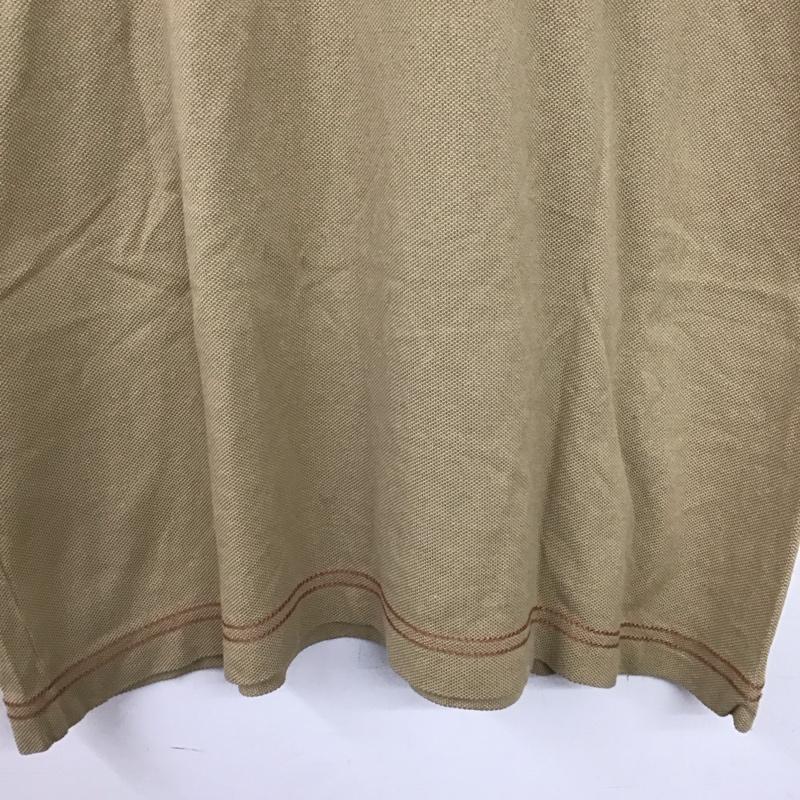 ラコステ LACOSTE Tシャツ 半袖 半袖カットソー プリントTシャツ クルーネックカットソー 3 ロゴ、文字 ベージュ / ベージュ / beige メンズ USED 古着 中古 10153421