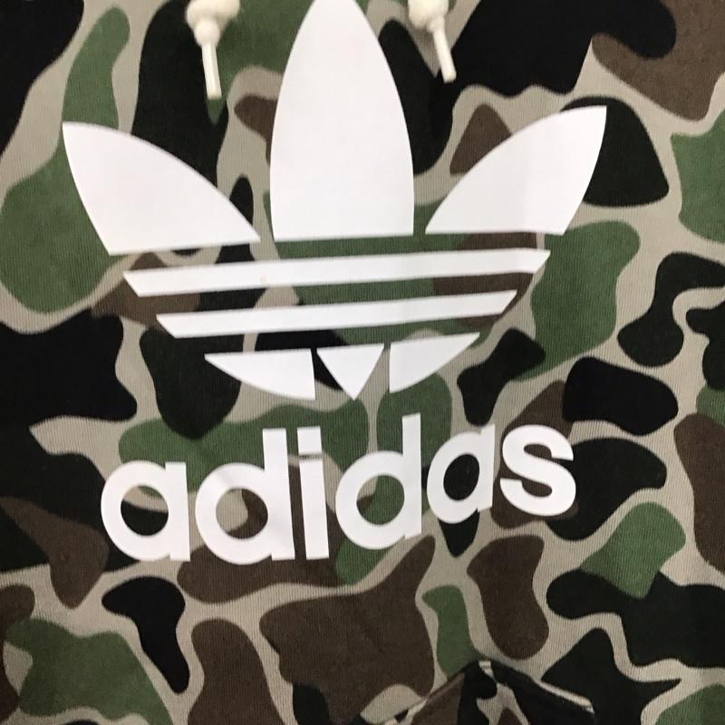 アディダス adidas パーカー 長袖 bs4952 プルオーバーパーカー スウェット L カモフラージュ柄・迷彩 マルチカラー / マルチカラー / multicolor メンズ USED 古着 中古 10153424