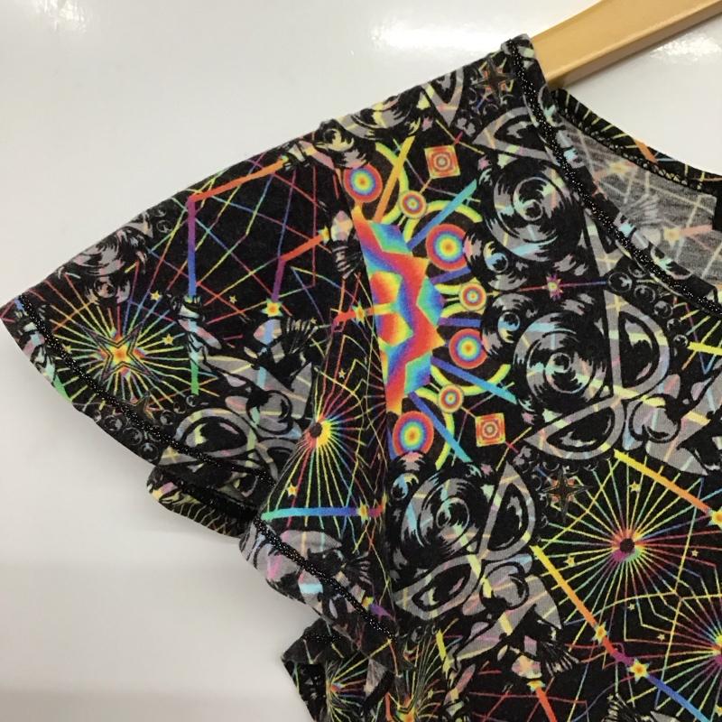ヒステリック HYSTERIC Tシャツ 半袖 半袖カットソー プリントTシャツ クルーネックカットソー 140cm プリント マルチカラー / マルチカラー / multicolor ガールズ USED 古着 中古 10153425