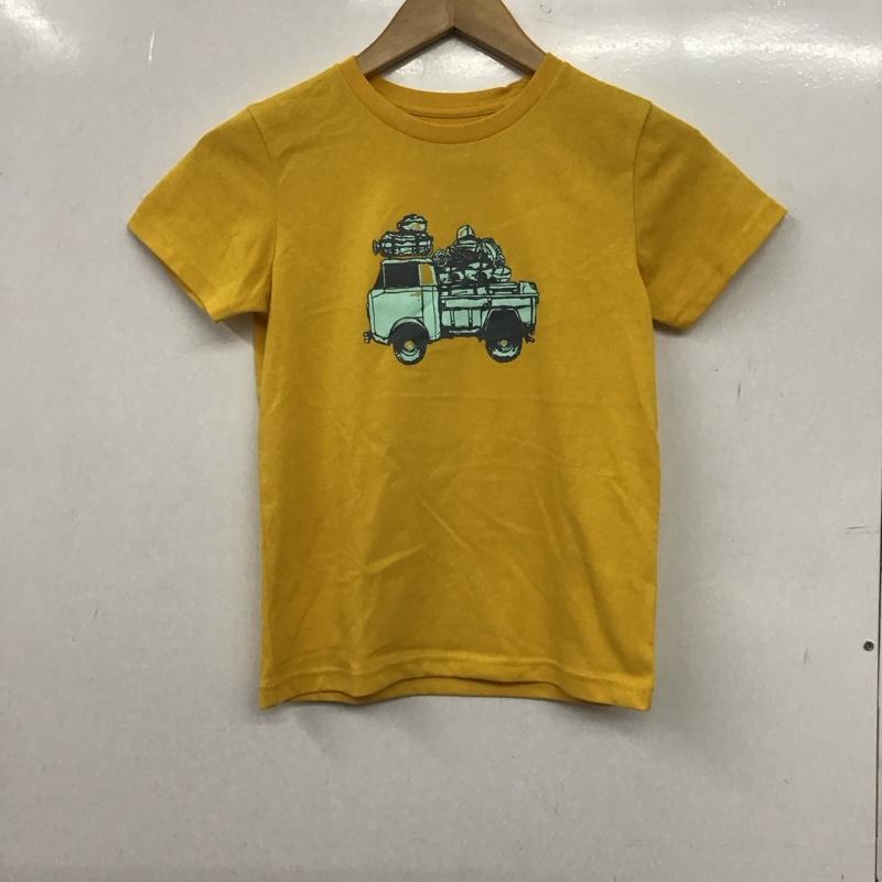 ザノースフェイス THE NORTH FACE Tシャツ 半袖 ntj31831 プリントTシャツ キャンピングT 130cm プリント 黄 / イエロー / yellow ボーイズ USED 古着 中古 10153427